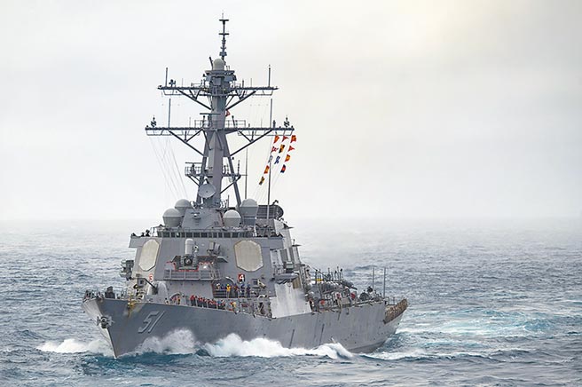 美軍勃克級驅逐艦。（摘自美國海軍官網）
