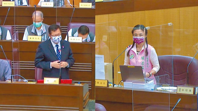 桃园市议员陈治文忧心医疗量能不足，市长郑文灿表示已有筹画3家大型医院。（陈梦茹翻摄）