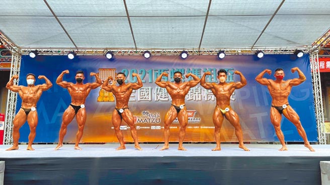 云林县西螺福兴宫举办健美锦标赛，创宫庙举办健美比赛之先。（西螺福兴宫提供／张朝欣云林传真）