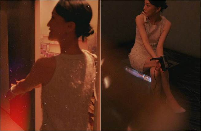 狀態極佳的周迅，一張小巧美顏甚至還會發光。（圖／取材自i周迅微博）