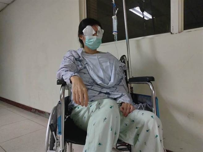 屏東縣高樹鄉「挖眼案」震驚社會，無辜受精神病患攻擊的潘姓女被害人2日進行鼻樑骨手術。（莊全成提供。本報資料照片