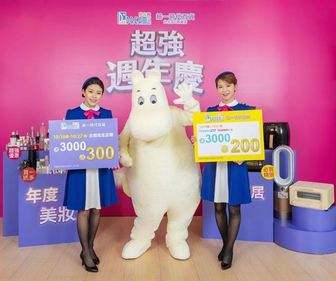 （夢時代第二波周年慶活動大方送，回饋率上看20％。圖／夢時代提供）  