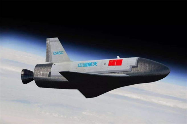 趙立堅表示，大陸在7月份測試的是可重覆使用太空船，而不是高超音速武器。(圖/CASC)
