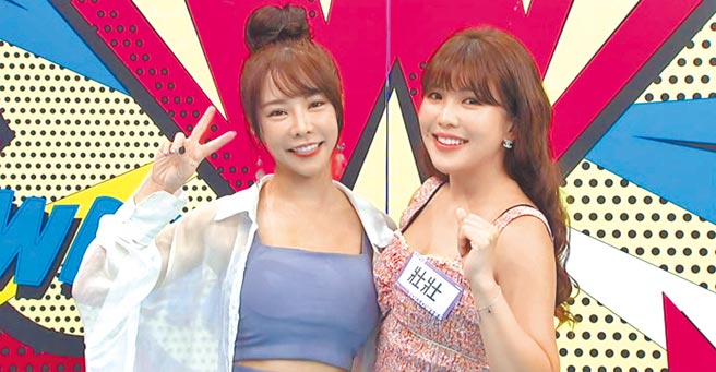 巫苡萱（左）爆料閨蜜壯壯醉酒失態事件。（中天綜合台提供）