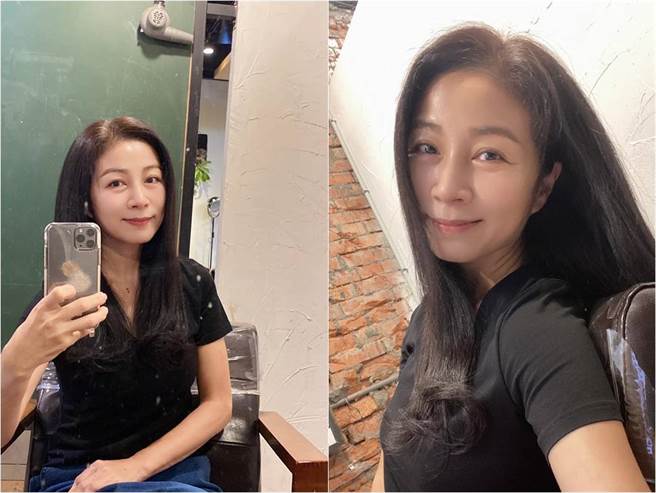 方文琳放下一头长髮，顶着精致妆容的她，对镜头露出淡淡微笑。（图／取材自方文琳脸书）