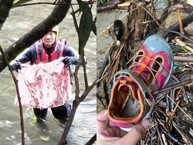 此次落水的兄妹檔，哥哥刘姓男童18日被寻获时已无生命迹象，而8岁妹妹仍失踪仅找到雨衣和登山鞋。（戴志扬翻摄）