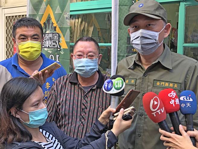 杨镇浯县长表示，主打军民一家的「2021金门老兵召集令」，欢迎老兵带着亲友回来走一走、看一看。（李金生摄）