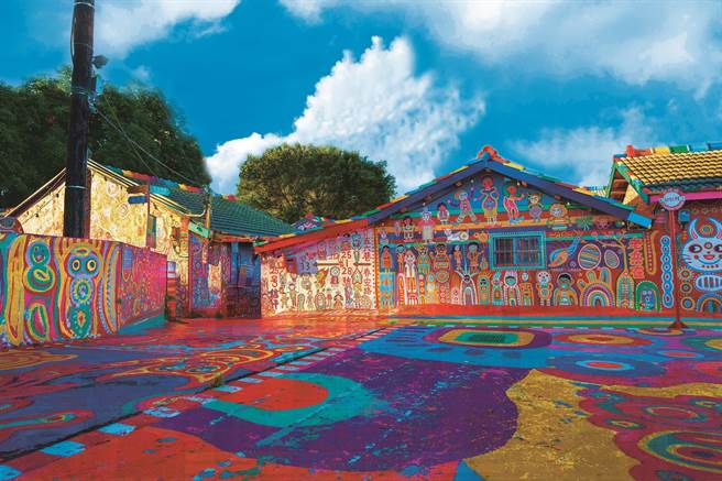 彩虹眷村。（台中市观旅局提供／王文吉台中传真）