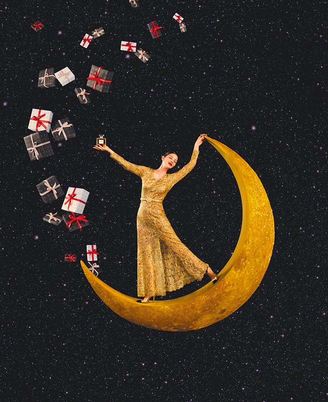 香奈儿N°5百年至臻形象图找来代言人玛莉咏柯蒂亚演绎。（香奈儿提供）