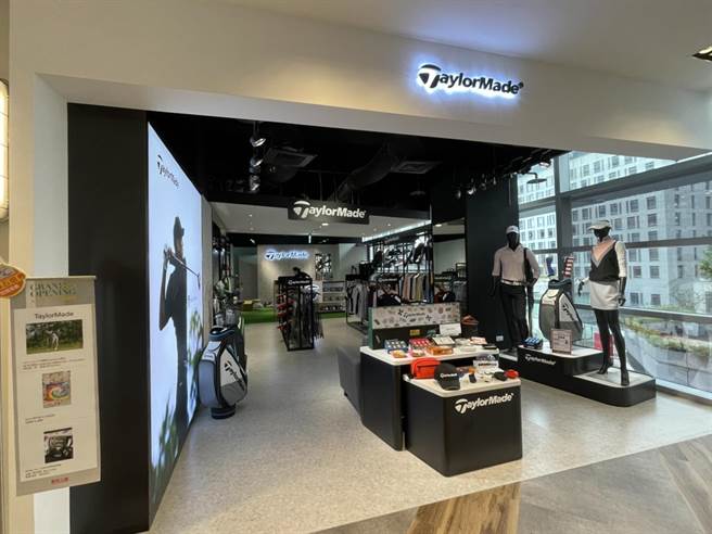 新光三越台北信義新天地A9 5樓有首發概念店「Taylor Made Golf」全球首間形象店。（郭家崴攝）