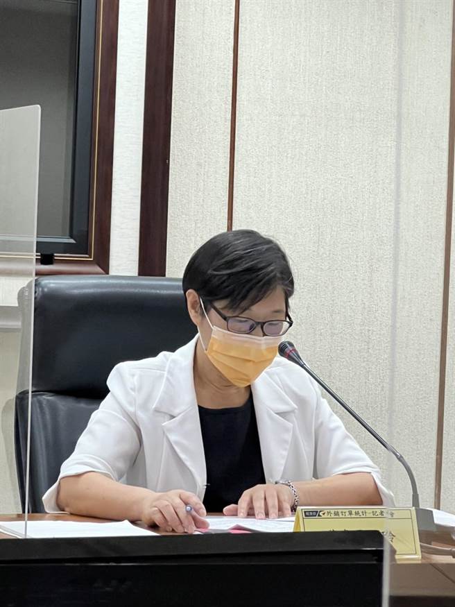 经济部统计处长黄于玲今天公布9月外销订单情形，金额629亿美元，持续拉出连19红好成绩。(王玉树摄)