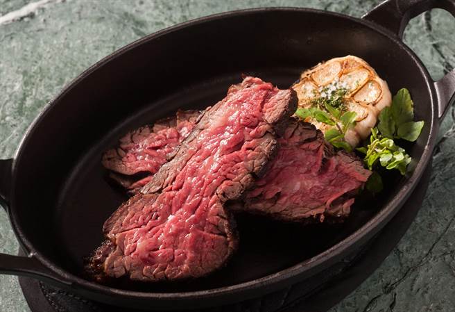 米其林1星餐厅「教父牛排」的澳洲7加和牛老饕牛排（教父牛排提供）
