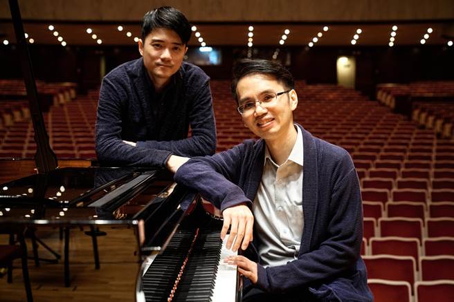 鋼琴家盧易之（右）將與指揮家吳曜宇（左）、國家交響樂團同台演出葛利格鋼琴協奏曲。（國家交響樂團提供）