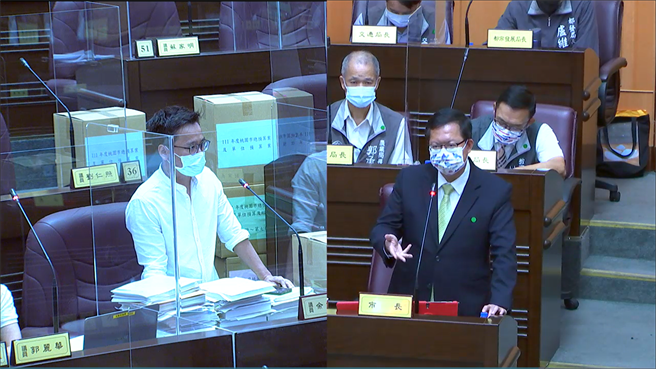 桃園市長鄭文燦鼓勵民眾行使公民權。(蔡依珍攝)