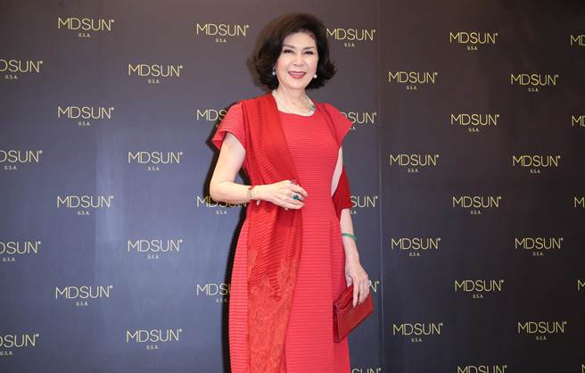 白嘉莉在20日出席保養品牌活動。（陳俊吉攝）