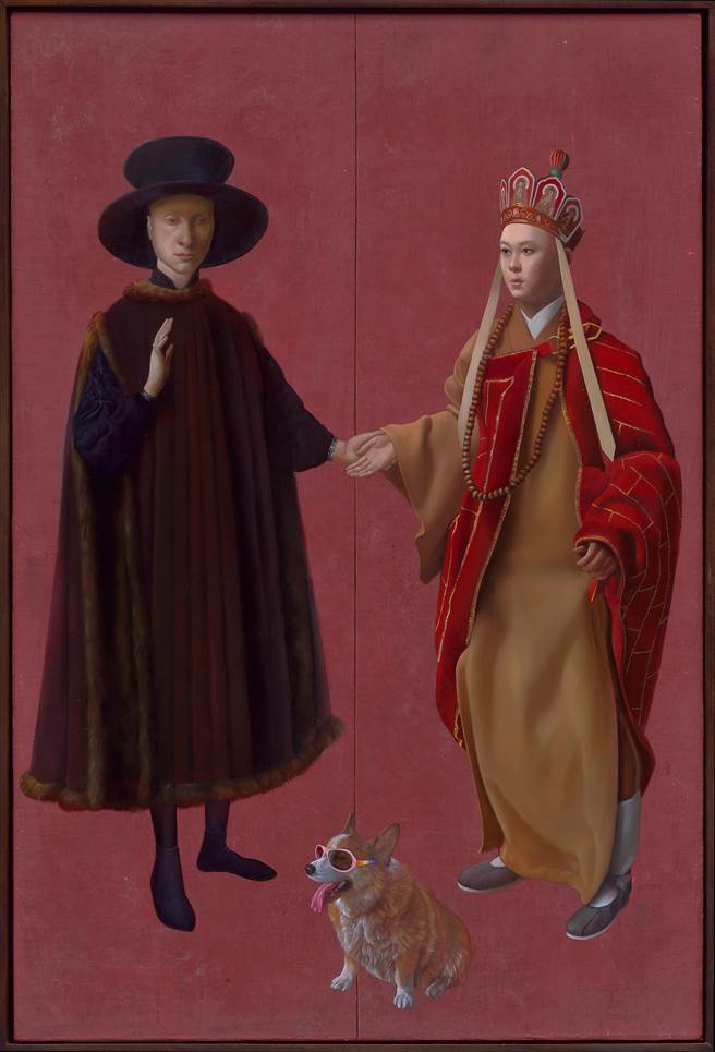 《门神2 -情》将当代多元性别议题以另类的「门神」组合呈现。（多纳艺术提供）