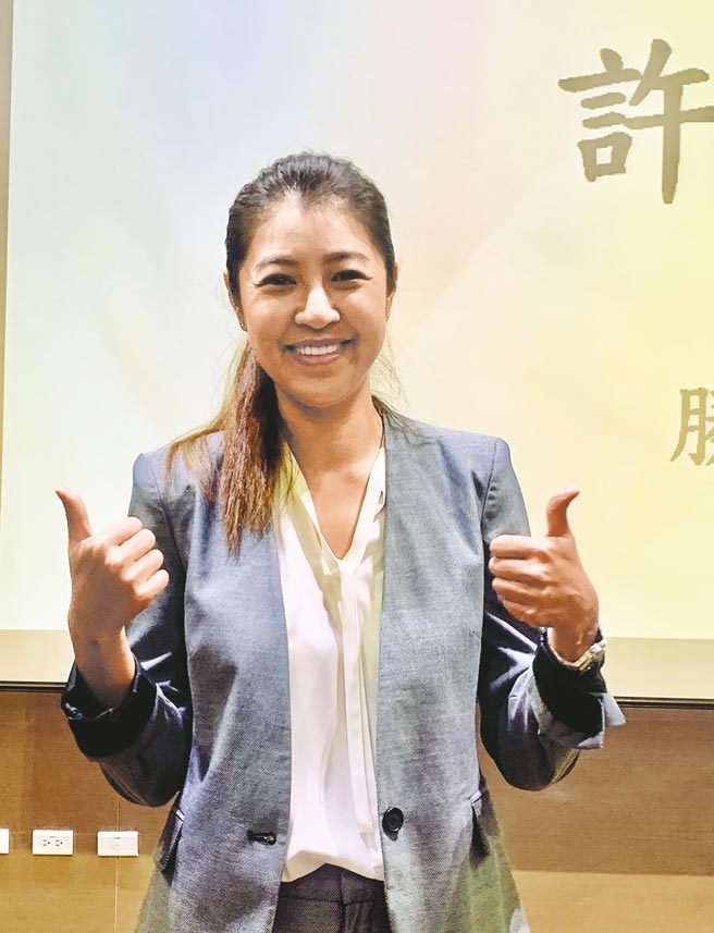 立法委员许淑华，将代表国民党参选南投县长。（廖志晃摄）