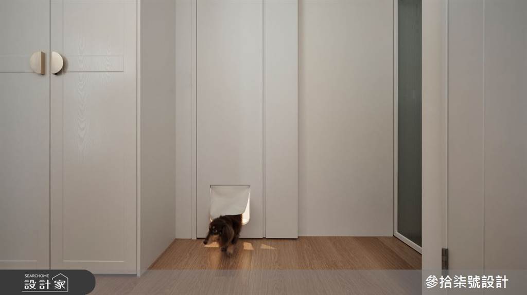 家有毛小孩裝潢可以這樣做！貓跳台、活動空間與地板材質，寵物宅6大設計一次公開(圖/参拾柒號設計)