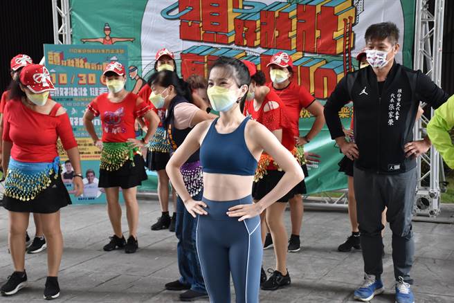 头份市公所将在10月30日举行有氧派对，将由有氧女神蔡宜群领舞。（谢明俊摄）