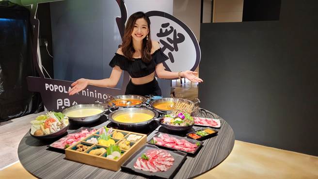 电商女帝邵庭开火锅店，亲自介绍食材。（POPOLA x nininono提供）