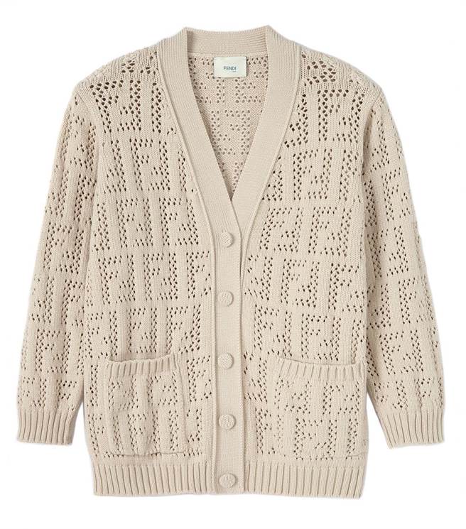 微風南山FENDI Kids LOGO鏤空針織衫，3萬2380元。（微風提供）