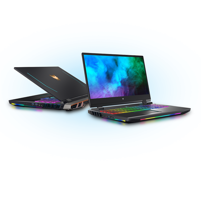 宏碁頂級電競筆電Predator Helios 500 （PH517-52），主打媲美VESA DisplayHDR 1000的17.3吋大螢幕，定價15萬9000元。（宏碁提供）