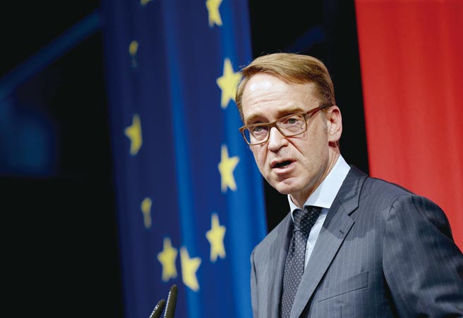 擔任德國央行總裁逾十年的魏德曼，20日宣布年底辭職。圖／路透