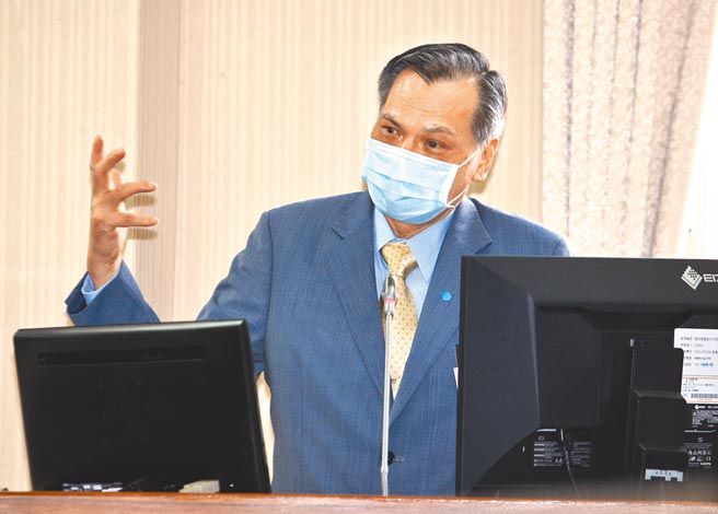 國安局長陳明通20日在立法院備詢表示，如果沒有突發事件，蔡總統任內不會發生戰爭。（姚志平攝）