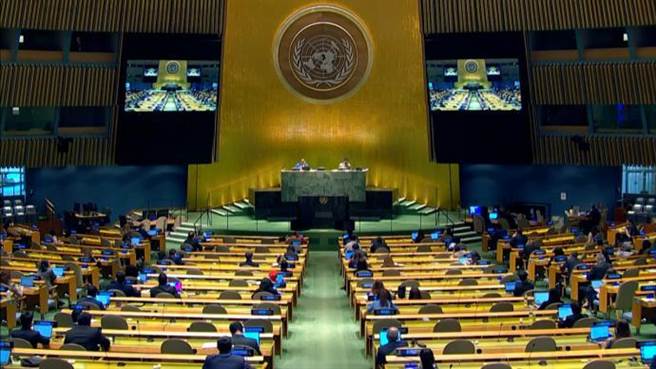 反对干涉内政！古巴代表62国在联大三委发声支持大陆。（新华社资料照）