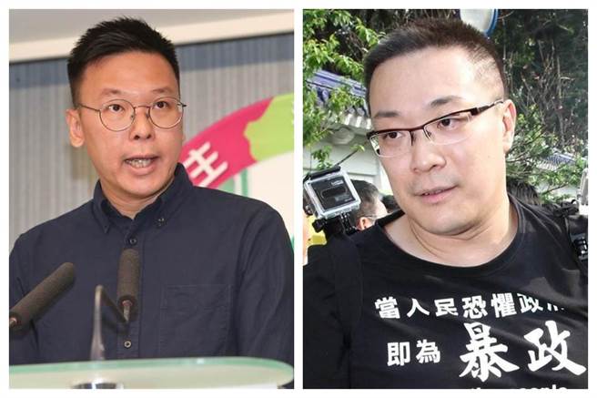 民进党副秘书长林飞帆（左）和宅神朱学恒（右）。（合成图／本报资料照）