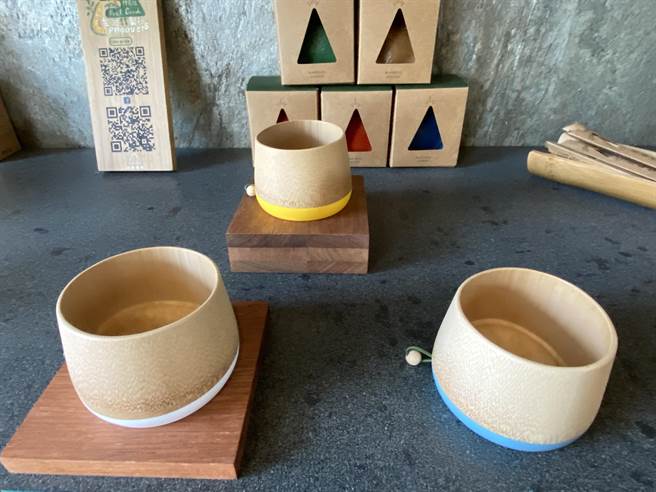 承億文旅桃城茶樣子旅店展出台灣竹藝生活精品。（廖素慧攝）