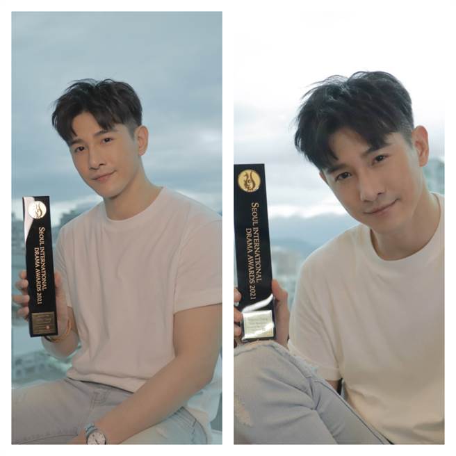 張立昂領獎感到意外也開心。（群星瑞智提供）