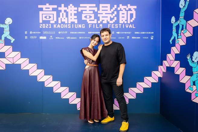 韓寧（左）分享與《蝴蝶》西班牙導演文二北投的合作經過。（雄影提供）