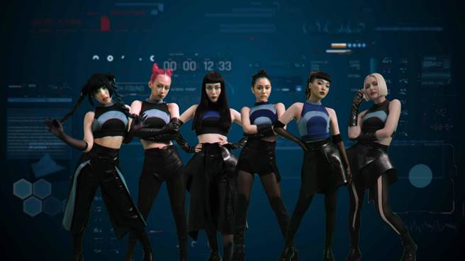 「HUR」近来推出新歌MV，团员们化身扮演6胞胎，大秀奇幻科技特效。（AOA ENTERTAINMENT LAB提供）