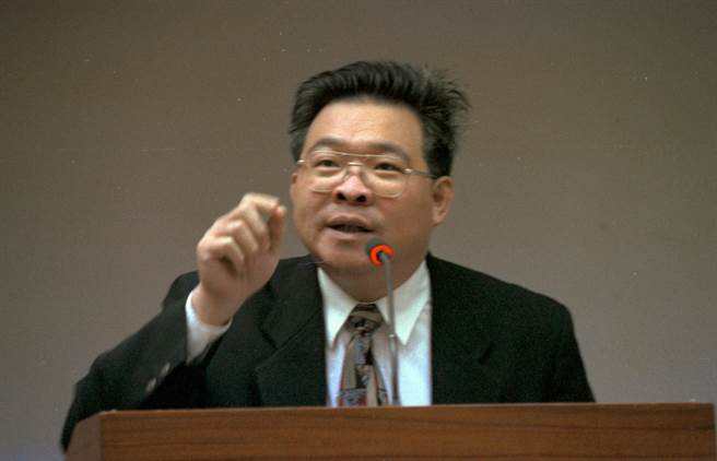 图为1996朱高正在立法院院会。(本报系资料照)