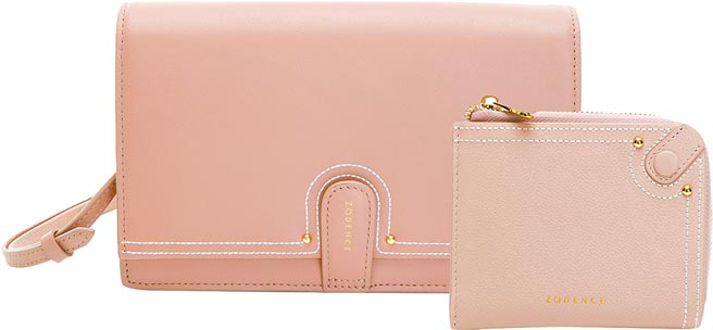 远百信义A13独家，Uniarts进口牛皮斜背组，原价6160元、振兴价3000元。（远百提供）