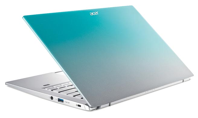 宏碁推出全新渲染渐层蓝色调的轻薄笔电Swift 3，定价3万9900元。（宏碁提供）