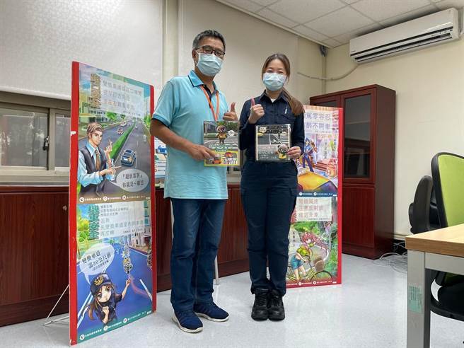 大安分局到台北自来水事业处进行交通安全宣导，加强机车族行车安全及防御驾驶观念。(翻摄照片／林郁平台北传真)