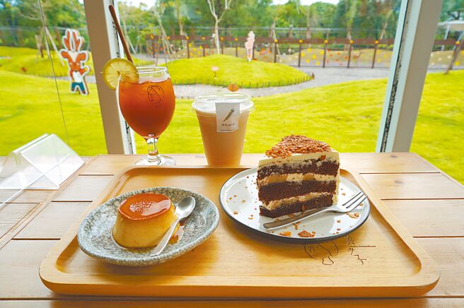 斑比山丘内的美美子咖啡厅，提供多款饮品甜点。（何书青摄）