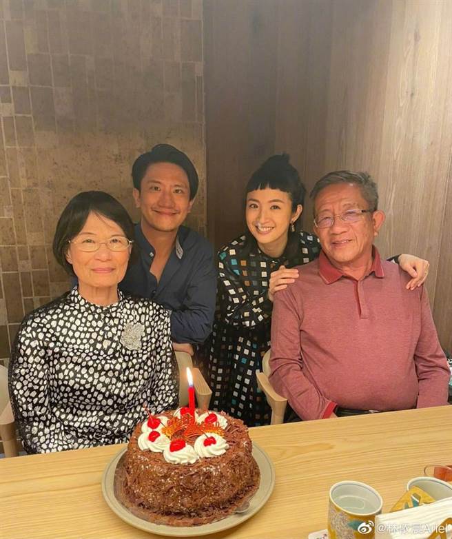 林依晨和公婆相处融洽。(图／翻摄自林依晨微博)