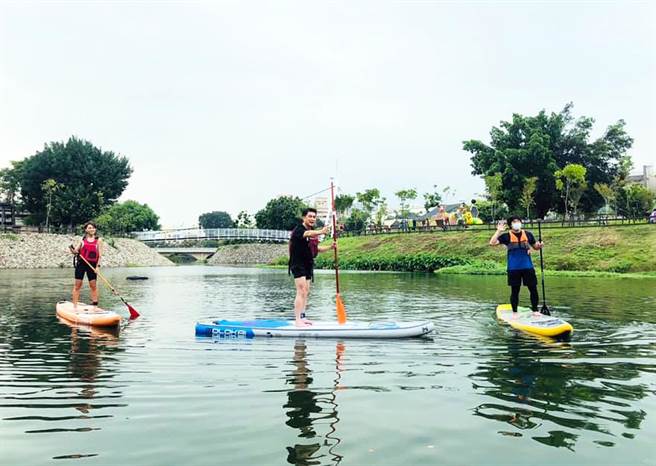 屏东县政府打造復兴公园成为亲水场域，未来可望发展立桨活动。（李世斌提供／林和生屏东传真）