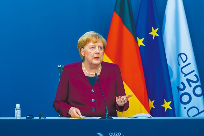 德國總理梅克爾。（新華社）