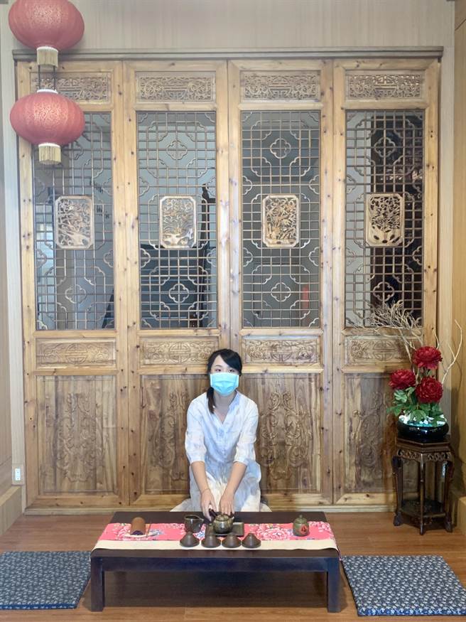 松柏岭游客中心，变身茶文化主题馆。（廖志晃摄）