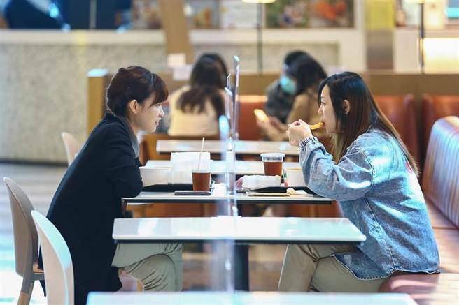 疫情趋缓，餐厅恢復内用，9月餐饮业营业额虽然年减11.2％，但呈现逐月缩小态势。(资料照)