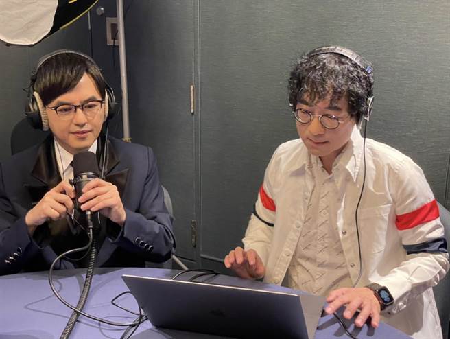 黄子佼（左）与蒋三省首度携手合作。（JMS蒋三省音乐公司提供）