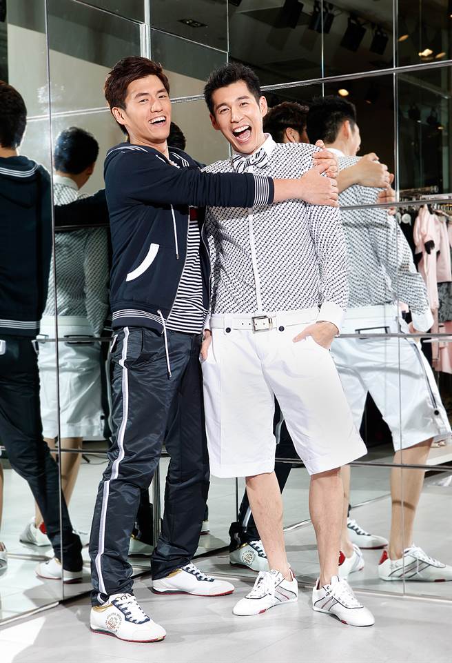 郭鑫（右）、阿布过去以CP形象走红全台。（图／中时资料照）