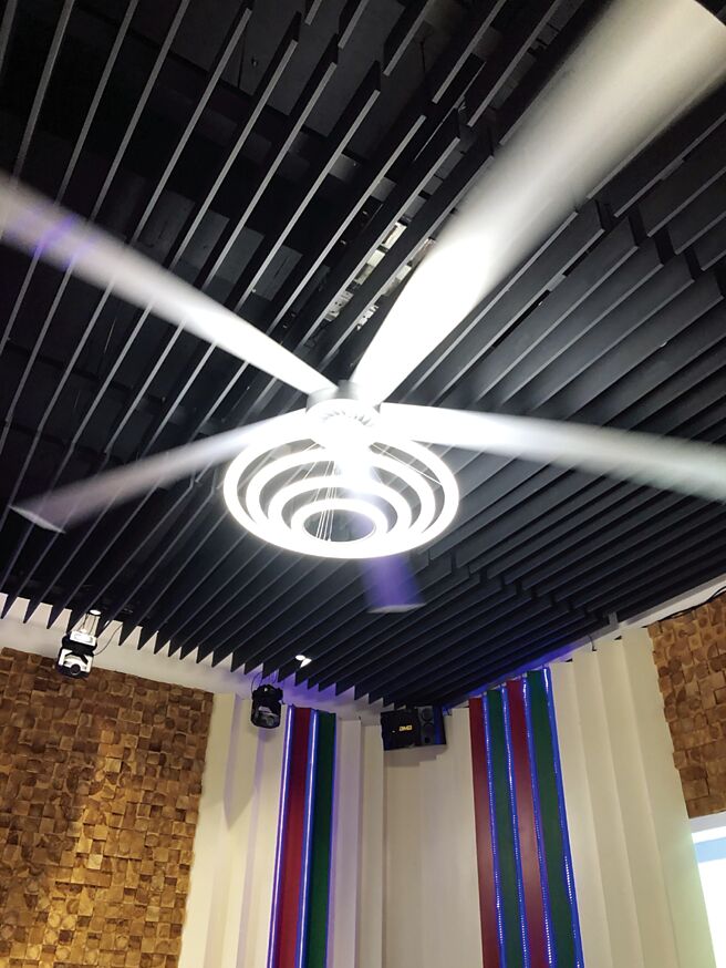 国际精工直升机智能大风扇。图／庄富安