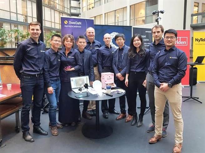 陈志泰(左4)成功创业，打进欧洲市场。（大同大学提供）
