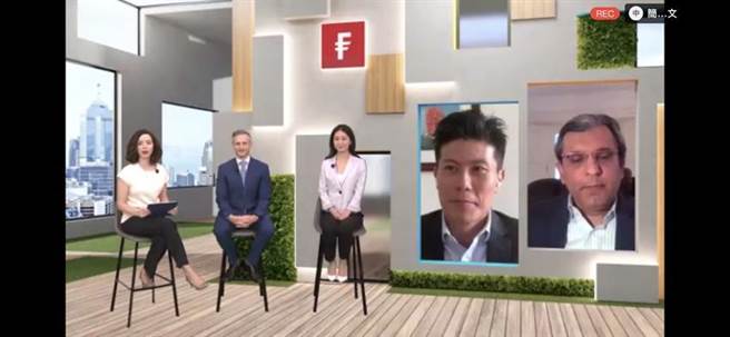 （富達國際在聯合國氣候變遷大會(COP26)之前舉行與淨零未來的線上媒體說明會圖／截取自網路會議）
