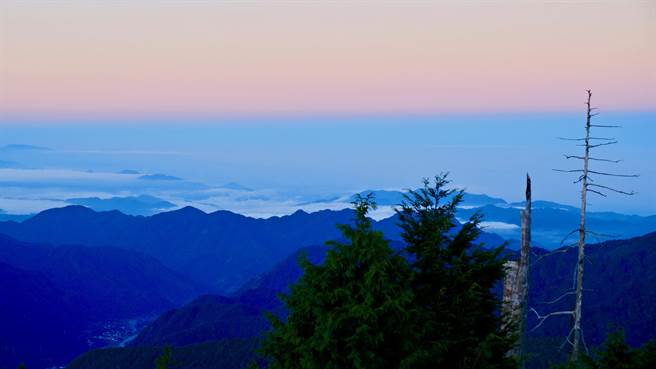大雪山林道48K垭口观景台云海。（东势林管处提供／王文吉台中传真）